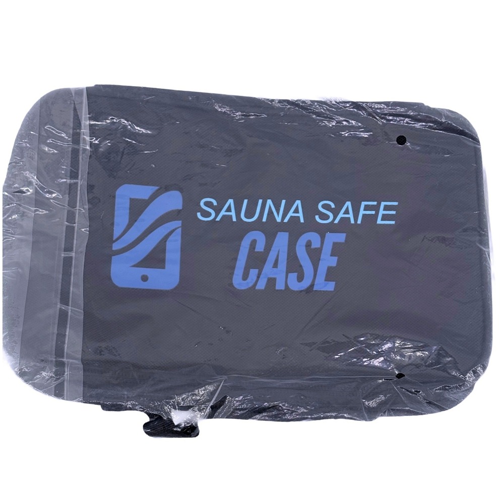 Sauna Safe Case Black Heat Resistant Electronics Pouch Zippered Sleeve